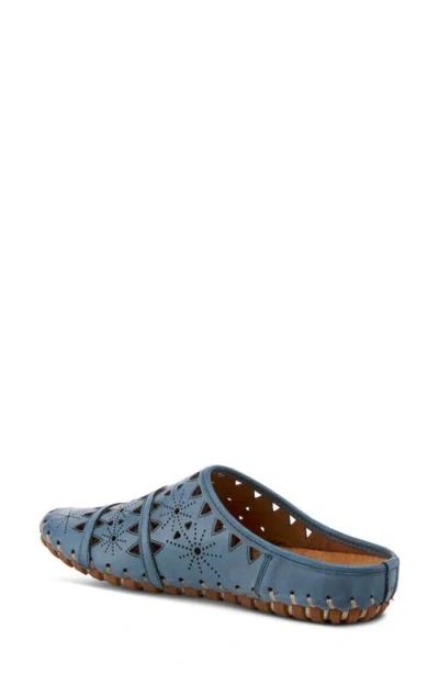 Spring Step Fusalide Mule In Blue
