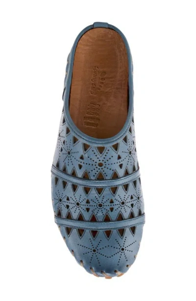 Spring Step Fusalide Mule In Blue
