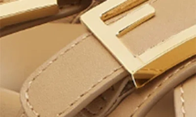 Fendi Feel Buckle-strap Leather Sandals In F0qb8 Cammello