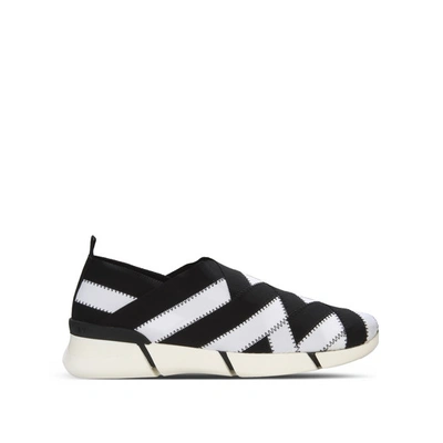 Shop Stella Mccartney Black Woven Sneakers