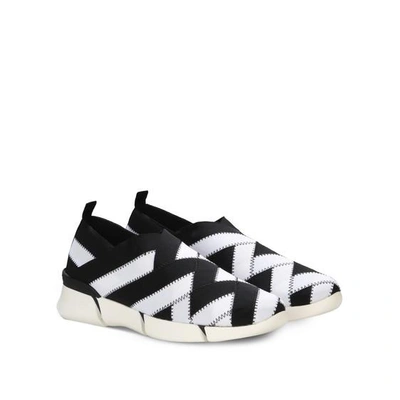 Shop Stella Mccartney Black Woven Sneakers