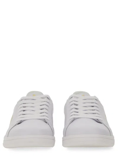 Fred Perry Men's Shoes Leather Trainers Sneakers  B721 In White