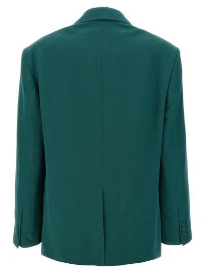 Dries Van Noten Birdy Blazer In Green