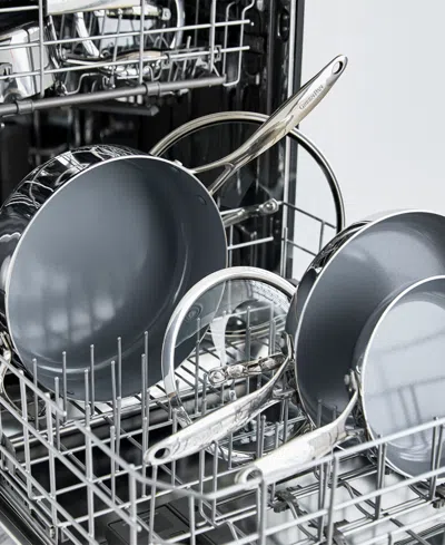 Greenpan Valencia Pro Stainless Steel 12 Covered Wok In Stainless Steel