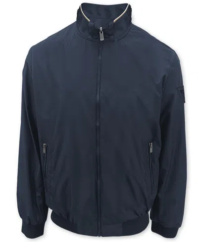 Point Zero Men's Water-repellent Full-zip Bomber Windbreaker In Navy