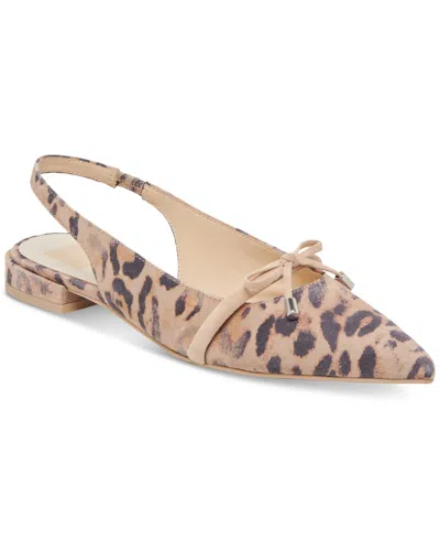 Dolce Vita Payge Slingback Flats In Animal Print