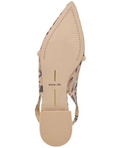 Dolce Vita Payge Slingback Flats In Animal Print