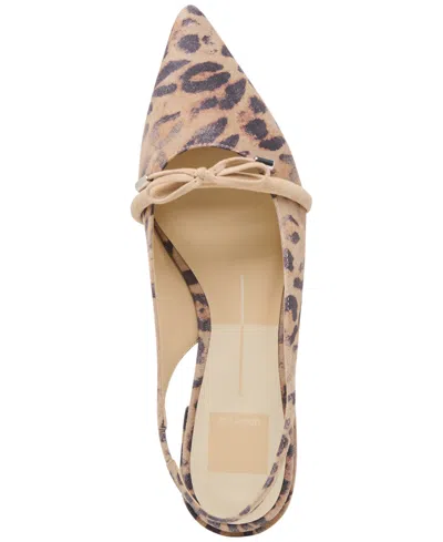 Dolce Vita Payge Slingback Flats In Animal Print