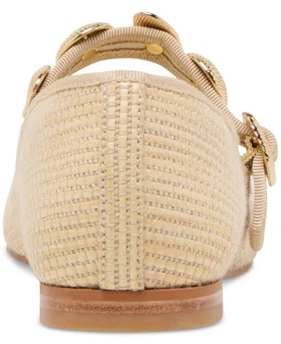 Dolce Vita Relan Ballet Flats Lt Natural Raffia In Neutral