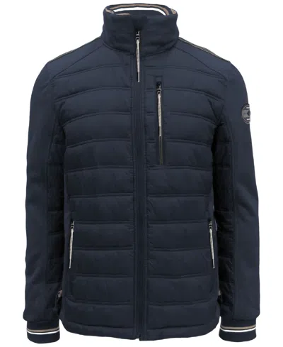 Point Zero Men's Textured Stowable-hood Jacket In Gold