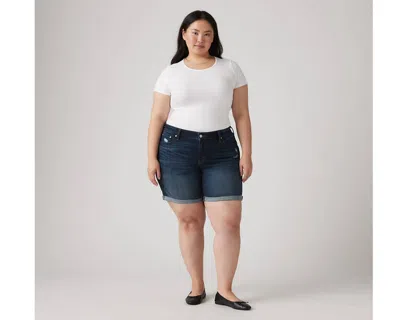 Levi's Plus Size 501 Original High-rise Shorts In Blue