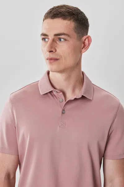Robert Barakett Georgia Pima Cotton Polo In Coral