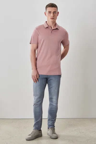 Robert Barakett Georgia Pima Cotton Polo In Coral