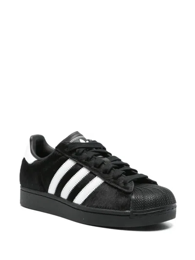 Adidas Originals Superstar Ii Sneakers In Black