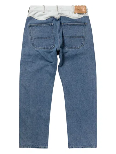 Aries Two-tone Jeans In Blue