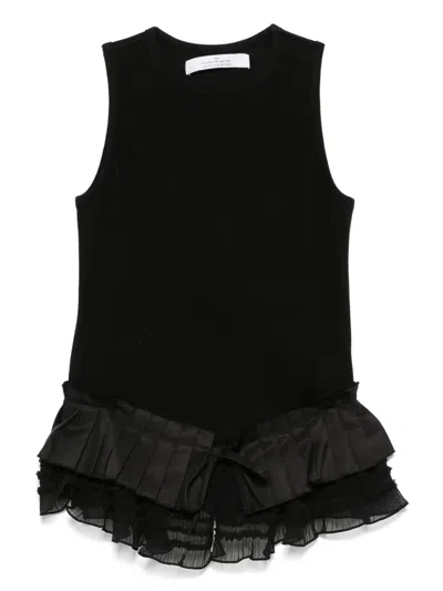 荷叶边坦克背心