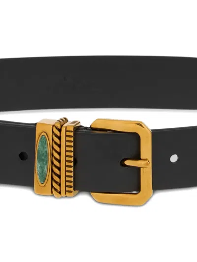 Etro Leather Belt In Black