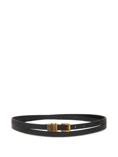 Etro Leather Belt In Multicolor