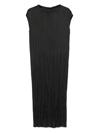 缎面中长连衣裙