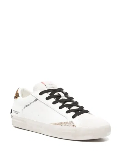 Crime London Distressed Sneakers In White