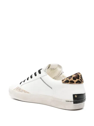 Crime London Distressed Sneakers In White