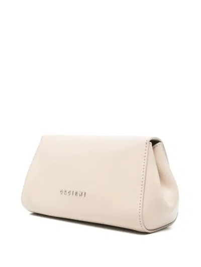 Orciani Gossip Clutch Bag In Neutrals