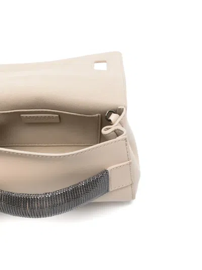 Orciani Gossip Clutch Bag In Neutrals