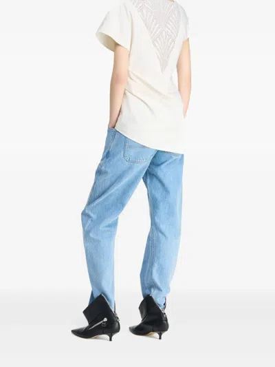 Jw Anderson J. W. Anderson Black Leather Biker Kitten Heel Ankle Boot In Black