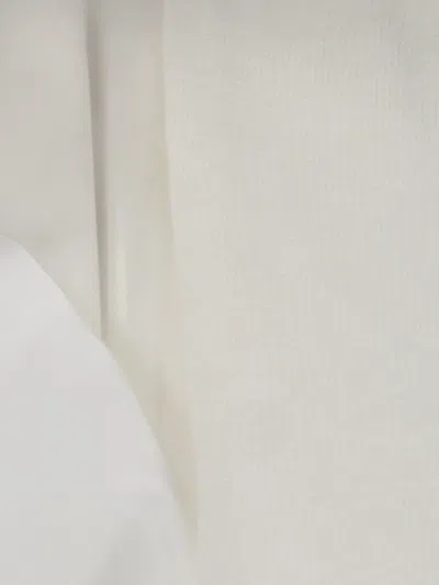 Sacai Women's Popeline X Knit Pullover Sweater In White