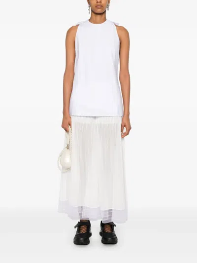 Simone Rocha Bow-detail Tank Top In White