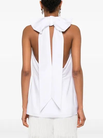 Simone Rocha Bow-detail Tank Top In White