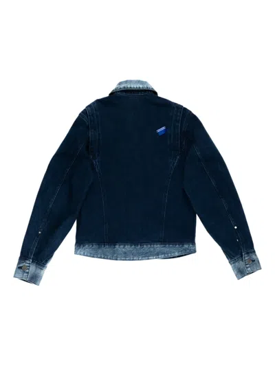 Ader Error Long Sleeve Denim Jacket In Blue