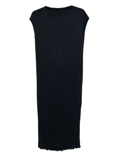 缎面中长连衣裙