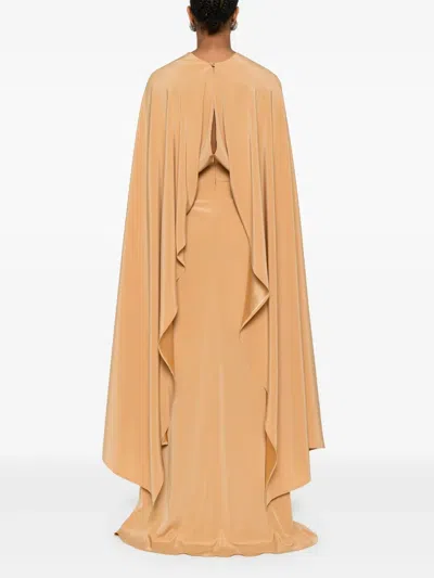 Stephane Rolland Crepe Gown In Yellow