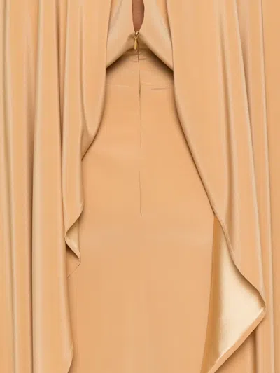 Stephane Rolland Crepe Gown In Yellow