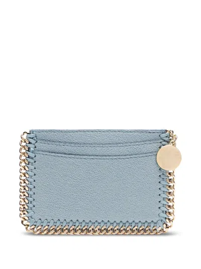 Stella Mccartney Textured Wallet In Blue