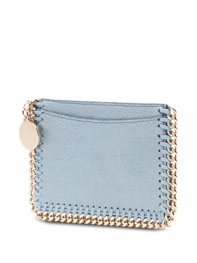 Stella Mccartney Textured Wallet In Blue