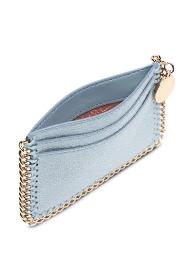 Stella Mccartney Textured Wallet In Blue