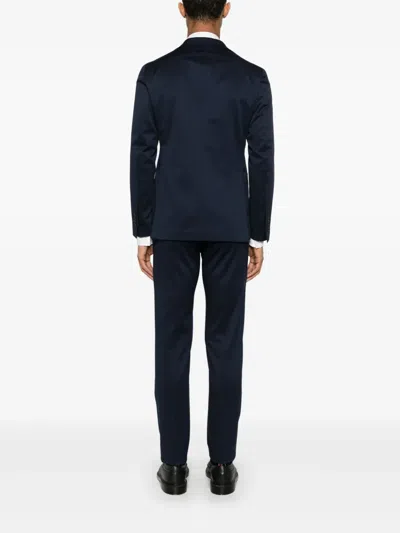 Tagliatore Single-breasted Suit In Blue