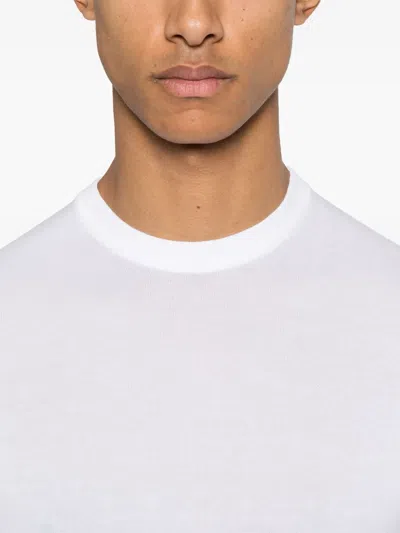 Fedeli Cotton Sweatshirt In White