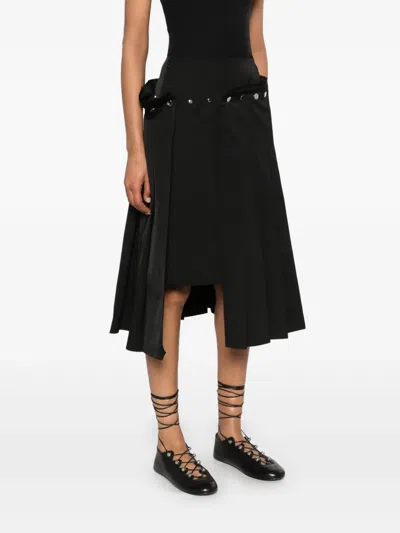 分层式百褶半身裙