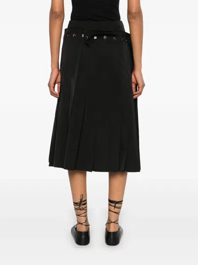 分层式百褶半身裙