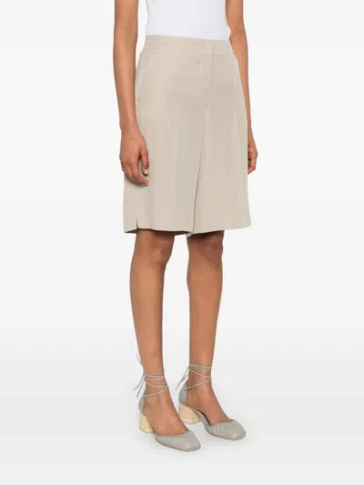 Kaos Tailored Shorts In Neutrals