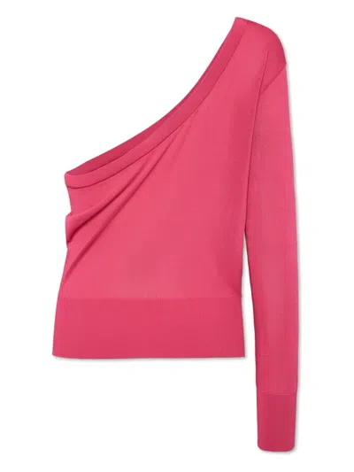 Dsquared2 One-shoulder Sweatshirt In Pink
