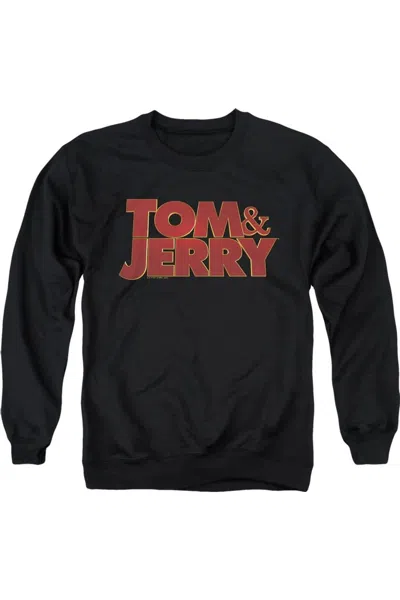 Gildan Tom And Jerry Movie Movie Logo Adult Crewneck Sweatshirt In Black