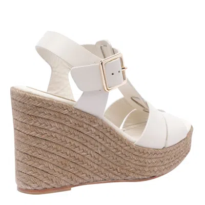 Paloma Barceló Paloma Barcelo Alison Slingback Espdarille Platform Wedge Sandal In Linen