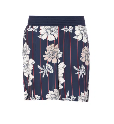 Liu •jo Elastic Waist Shorts In Blue