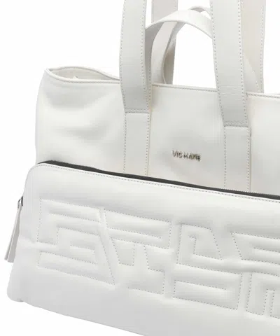 Vic Matie Shoulder Bag In White