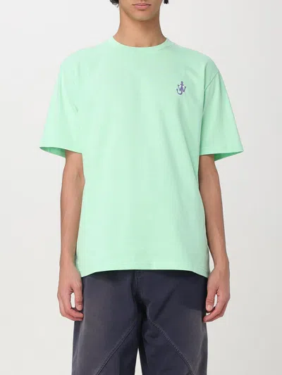 Jw Anderson J. W. Anderson Anchor Embroidery T-shirt Spearment In Mint