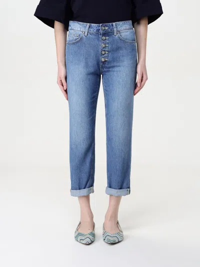Dondup Women's Koons - Loose Jeans With Jewelled Buttons In Blue